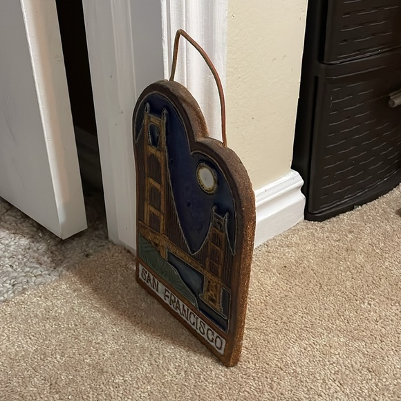 Victoria Littlejohn Wall Plaque - Golden Gate Bridge by Moonlight - Picture 2 of 5